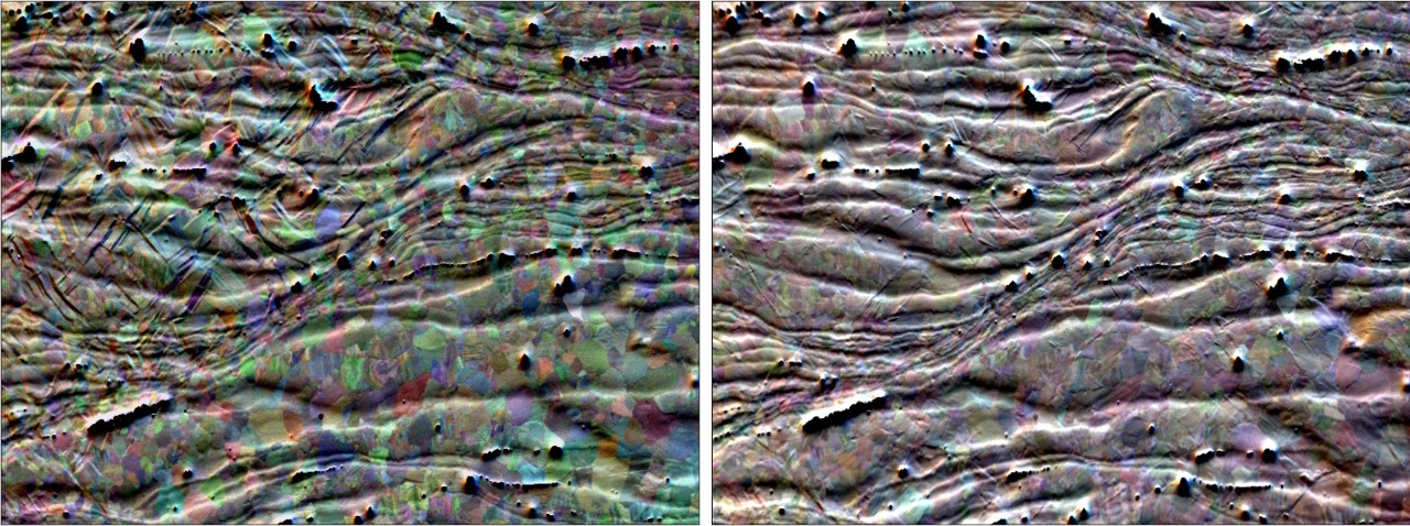 ARGUS FSE images of a AZ31 sample after in-situ compression testing