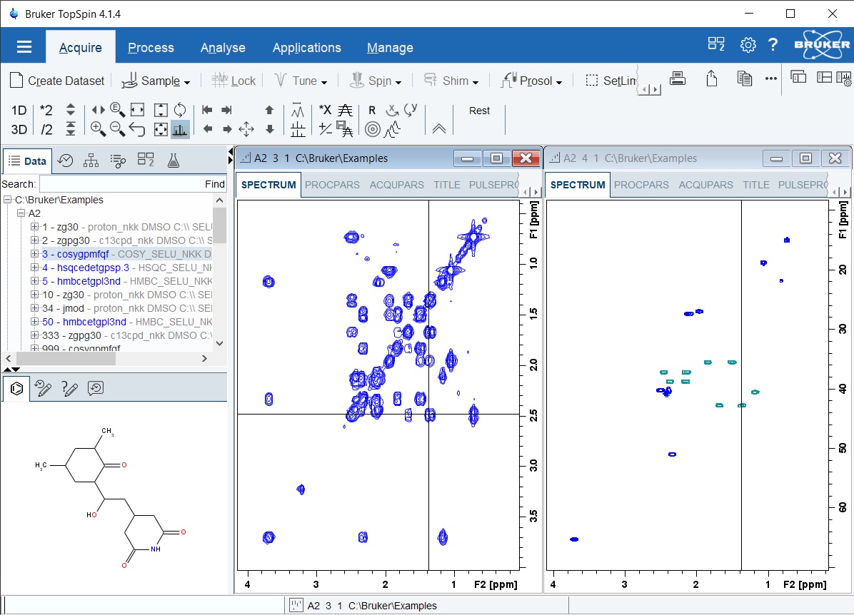 TopSpin NMR Data Analysis Bruker