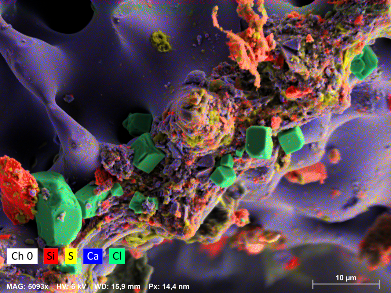 Fig. 2: Deposits of sand grains