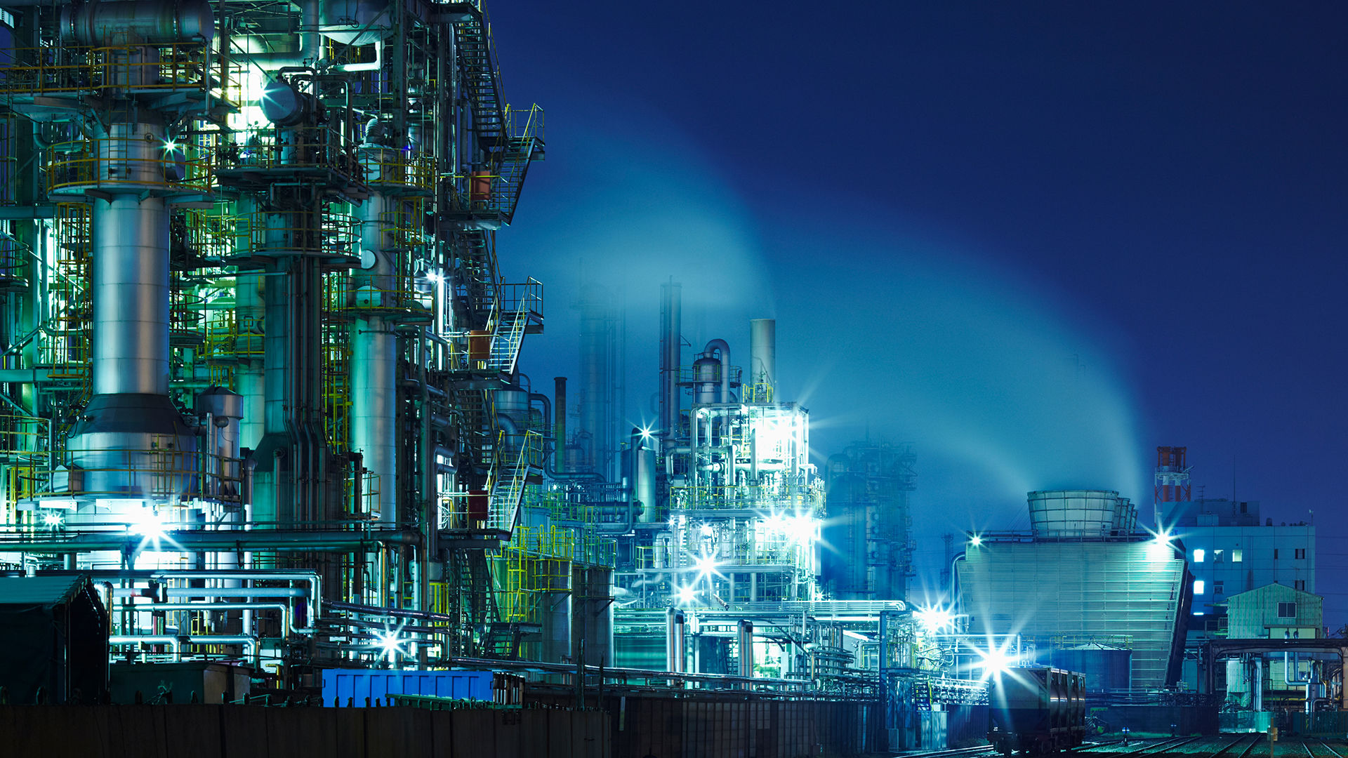 Factory at night 