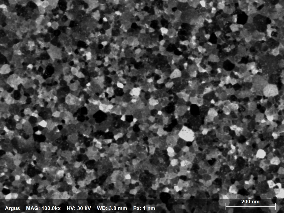 BF-like image of a Ru thin film acquired in 8s using steps of 1nm
