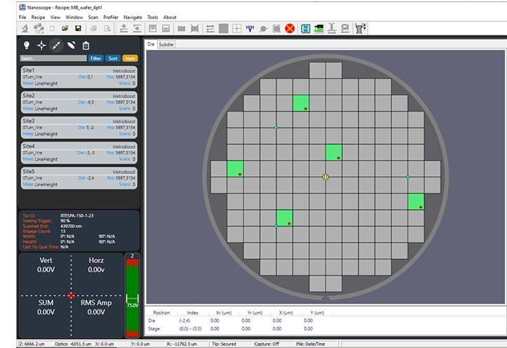 Aautomated wafer map generation and recipe wizard. 