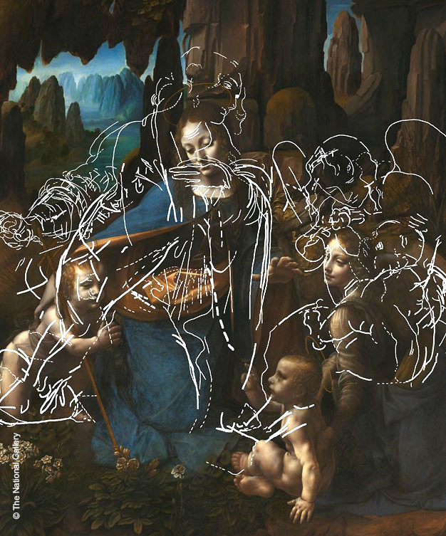 Evolution of a Masterpiece: Da Vinci's "Virgin of the Rocks": Combining XRF, IRR and HSI to reveal the earlier, abandoned composition