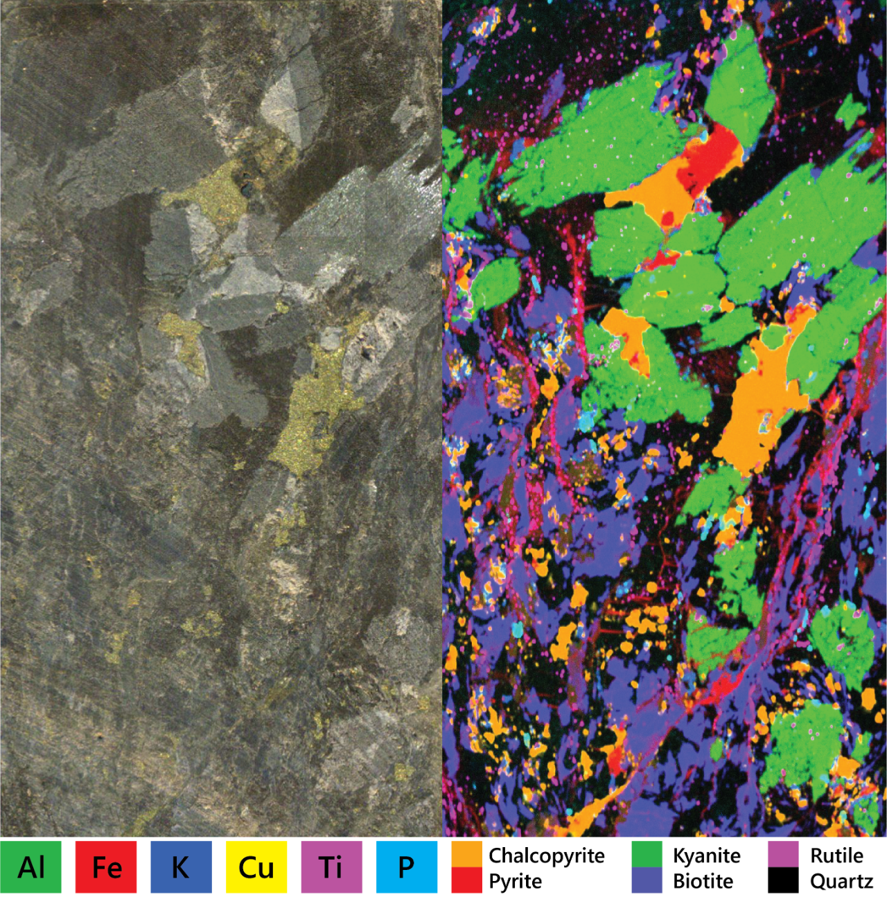 M4 TORNADO elemental map of copper mineralization