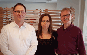 Wolfgang Pusch, Miriam Cordovana, Markus Kostrzewa (left to right)
