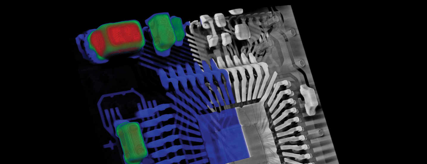 3D XRM image of an electronic chip